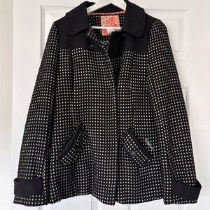 Billabong Black and White Pea wool Coat